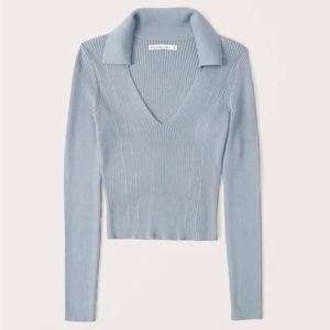 Abercrombie elevated ribbed knit polo